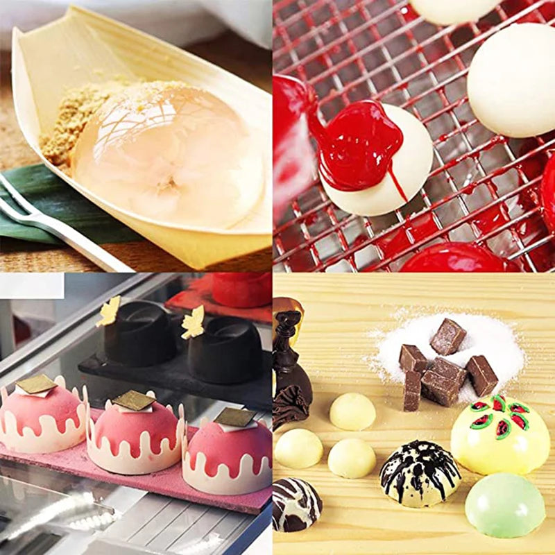 Moule en silicone demi-sphère pour la cuisson de demi-boules de chocolat, de bonbons, de dômes, de mousses, de gâteaux, d'outils de pâtisserie, de bombes de graisse rondes, de fournitures de cuisine