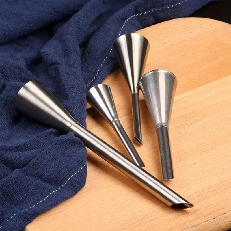 1 pièce en acier inoxydable Puff Mouth Cake Puff Cream Flower Squeezer Western Pâtisserie Gâteau Outil de cuisson Encadré Bouche Cuisson Ensemble Buse