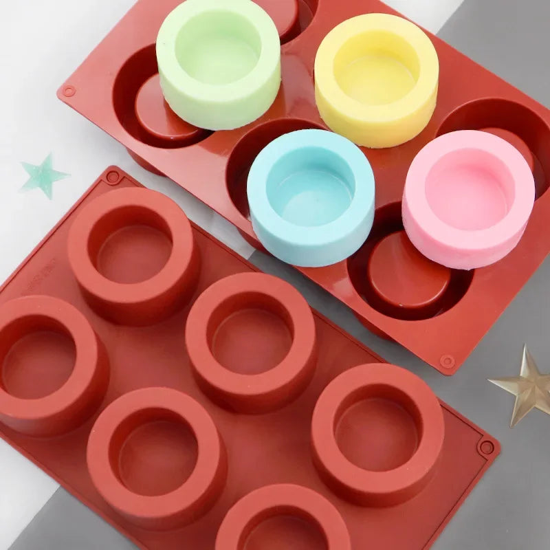 Moule à gâteau rond, moules de décoration de gâteaux, moules en silicone, outils de cuisson pour gâteaux, moules à savon mousse, plateau à gâteau 3D, moule de cuisson de cuisine