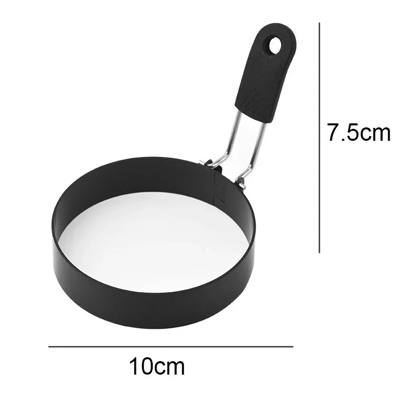Moule à œufs frits en acier inoxydable,anneaux d'omelette, outils de cuisson, accessoires de cuisine