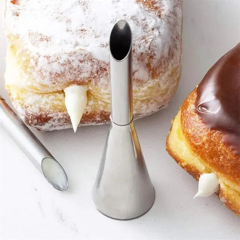 1 pièce en acier inoxydable Puff Mouth Cake Puff Cream Flower Squeezer Western Pâtisserie Gâteau Outil de cuisson Encadré Bouche Cuisson Ensemble Buse