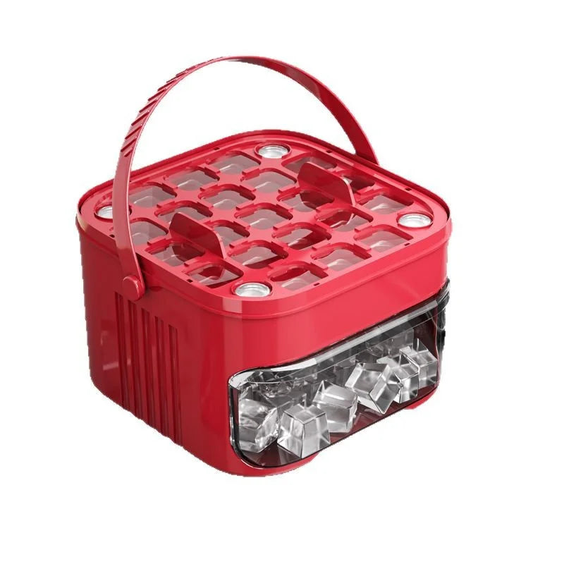 Machine à glaçons 50 grilles, nouvelle grande capacité - Ensemble d'outils de fabrication de boules de glace en plastique de qualité alimentaire à double couche