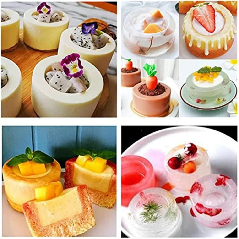Moule à gâteau rond, moules de décoration de gâteaux, moules en silicone, outils de cuisson pour gâteaux, moules à savon mousse, plateau à gâteau 3D, moule de cuisson de cuisine