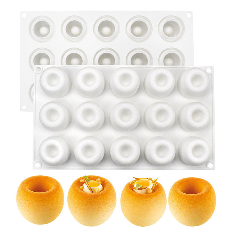 15 moules en silicone pour gâteau mousse Lian Wowotou, pour mousse française, chocolat, mantou, accessoires de pâtisserie