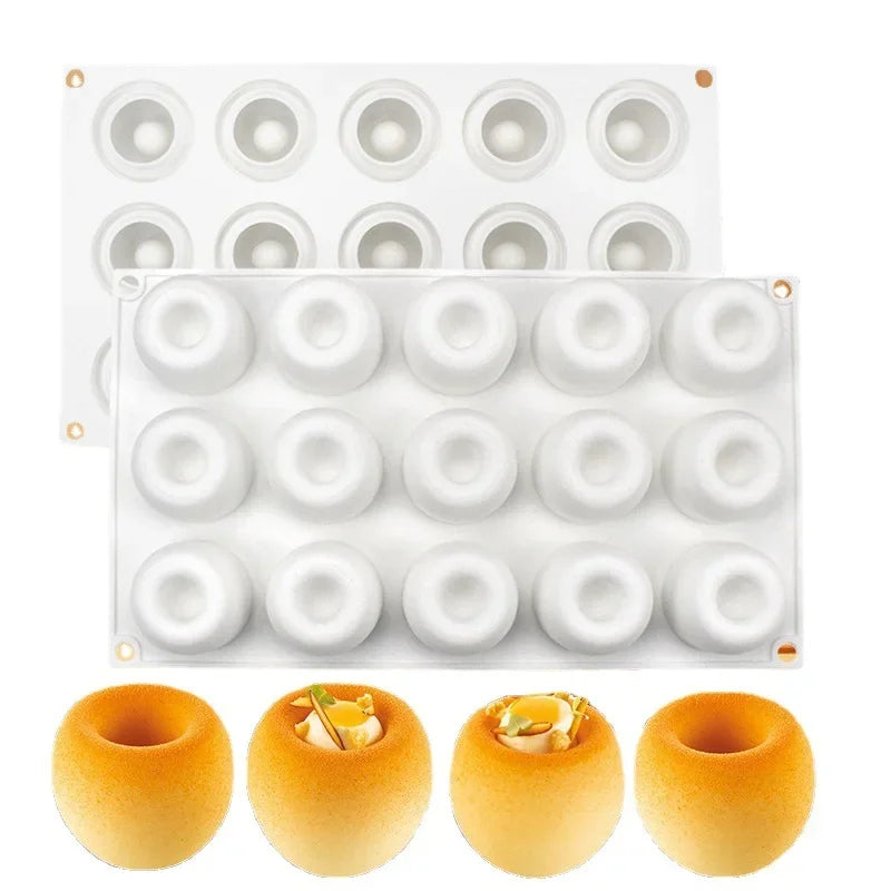 15 moules en silicone pour gâteau mousse Lian Wowotou, pour mousse française, chocolat, mantou, accessoires de pâtisserie