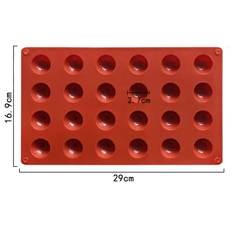 Moule en silicone demi-sphère pour la cuisson de demi-boules de chocolat, de bonbons, de dômes, de mousses, de gâteaux, d'outils de pâtisserie, de bombes de graisse rondes, de fournitures de cuisine