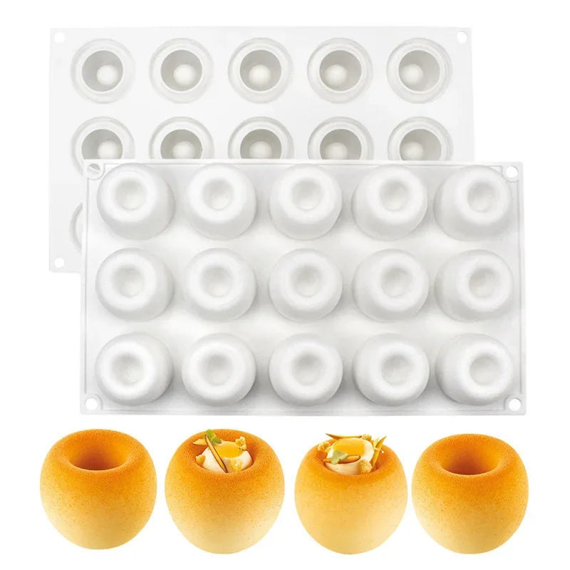 15 moules en silicone pour gâteau mousse Lian Wowotou, pour mousse française, chocolat, mantou, accessoires de pâtisserie