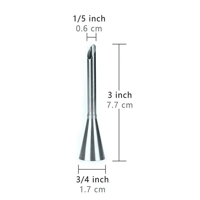 1 pièce en acier inoxydable Puff Mouth Cake Puff Cream Flower Squeezer Western Pâtisserie Gâteau Outil de cuisson Encadré Bouche Cuisson Ensemble Buse
