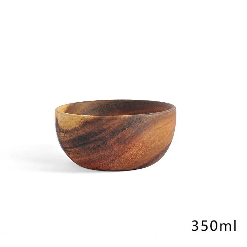 grand saladier en bois d'acacia pour fruits et salade, écologique