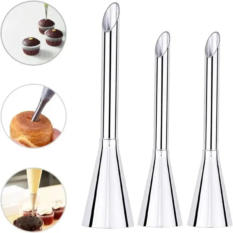 1 pièce en acier inoxydable Puff Mouth Cake Puff Cream Flower Squeezer Western Pâtisserie Gâteau Outil de cuisson Encadré Bouche Cuisson Ensemble Buse