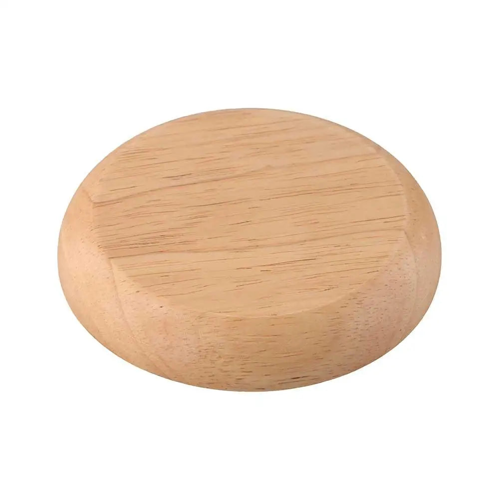 Assiette à collation incassable en bois d'hévéa, écologique, faite à la main, ronde, plateau à thé, assiette à dessert