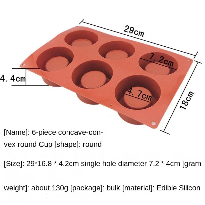 Moule à gâteau rond, moules de décoration de gâteaux, moules en silicone, outils de cuisson pour gâteaux, moules à savon mousse, plateau à gâteau 3D, moule de cuisson de cuisine