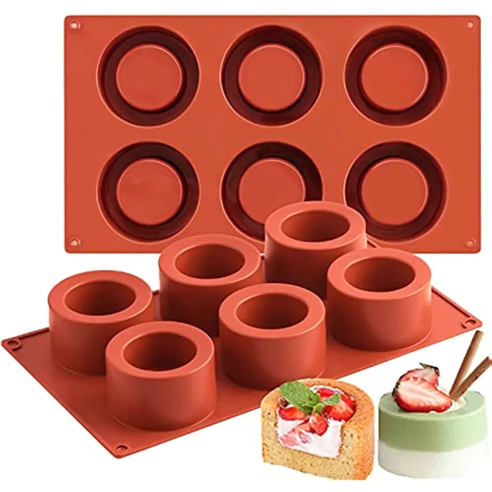 Moule à gâteau rond, moules de décoration de gâteaux, moules en silicone, outils de cuisson pour gâteaux, moules à savon mousse, plateau à gâteau 3D, moule de cuisson de cuisine